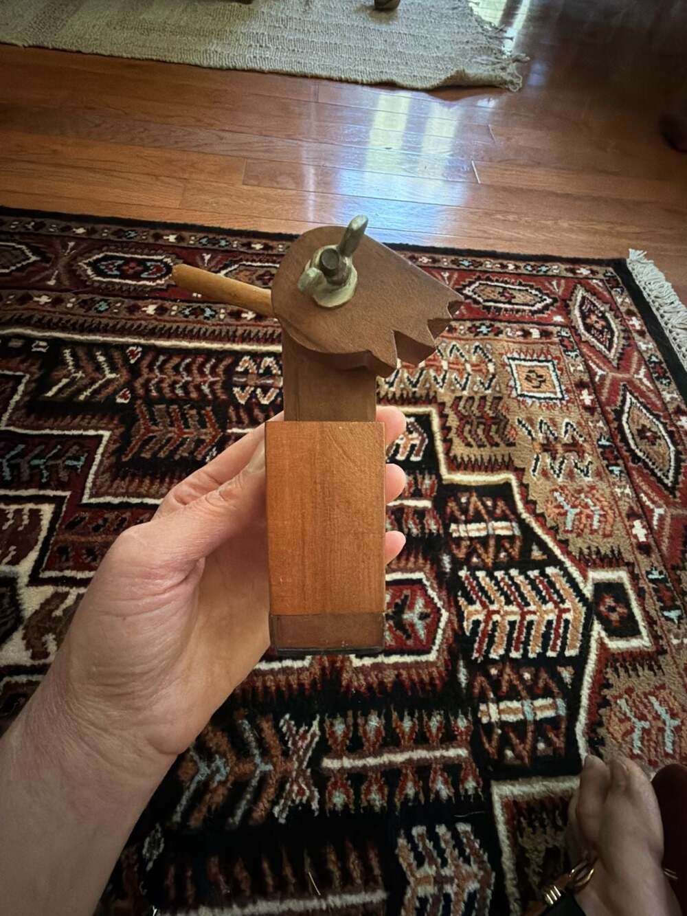 Vintage Handcrafted Wooden Nutcracker Figurine